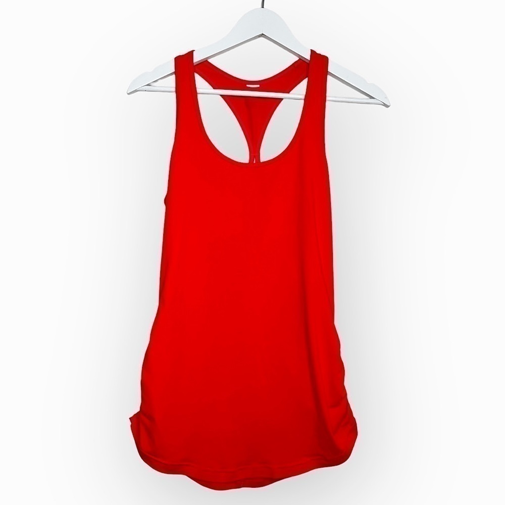 New Balance Women’s Racerback Cut Out Back Detail Tank Top Red Size Small